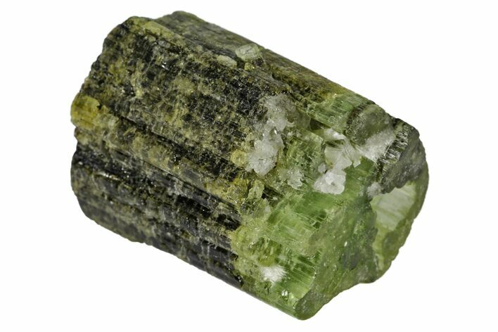 .85" Beautiful Bicolored Dravite-Elbaite Crystal - Tanzania